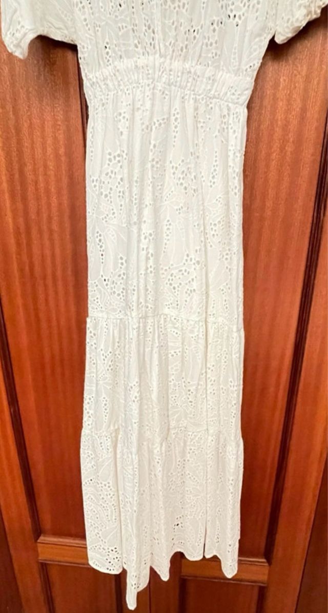 Vestido blanco Zara - Talla M