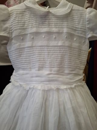 Vestido comunión niña blanco