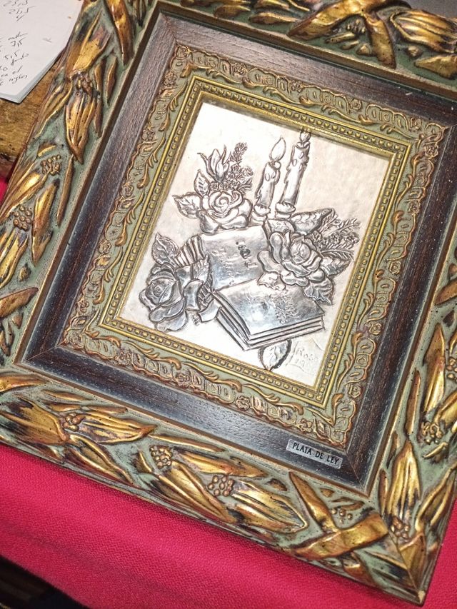 Cuadro plata ley 26x24cm