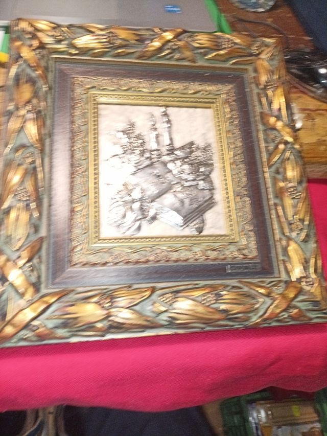 Cuadro plata ley 26x24cm