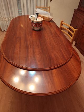 Mesa comedor extensible madera