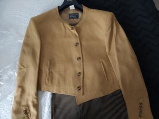 Traje campero / flamenco Comar beige y marrón