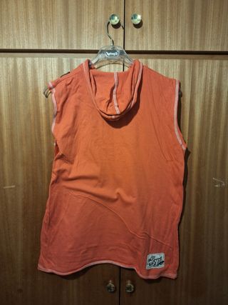 Camiseta tirantes hombre naranja - Mo-Ho Fish Red!