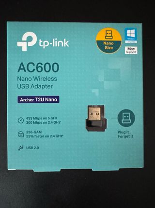 Adaptador USB WiFi TP-Link AC600 Nano