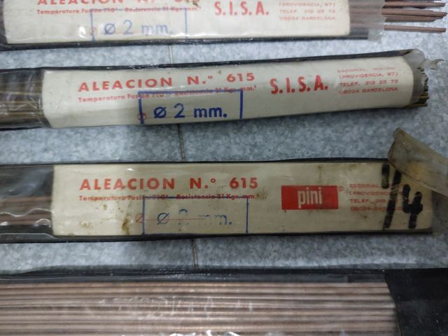 Varillas soldadura: 7 paquetes