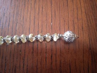 Bracciale pietre trasparenti bianche con riflessi