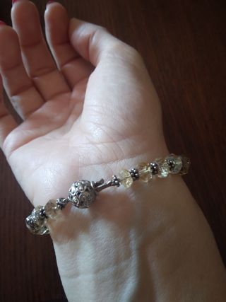 Bracciale pietre trasparenti bianche con riflessi