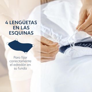 Edredón microfibra 155x220cm blanco