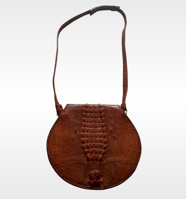 Bolso bandolera cocodrilo años 70