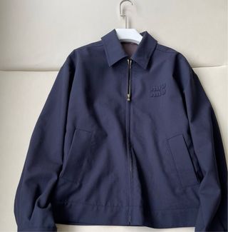 Chaqueta Unisex Miu Miu Azul Marino Original 