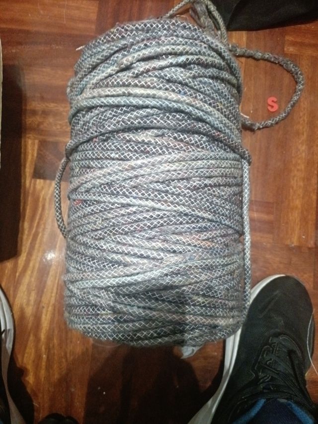 2 rollos hilo Grueso - Pabilo - Gris y Azul