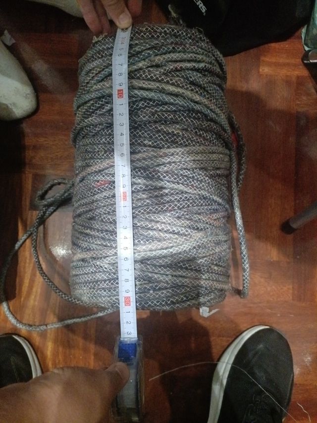 2 rollos hilo Grueso - Pabilo - Gris y Azul