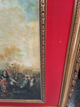 Cuadro antiguo - Merienda campestre
