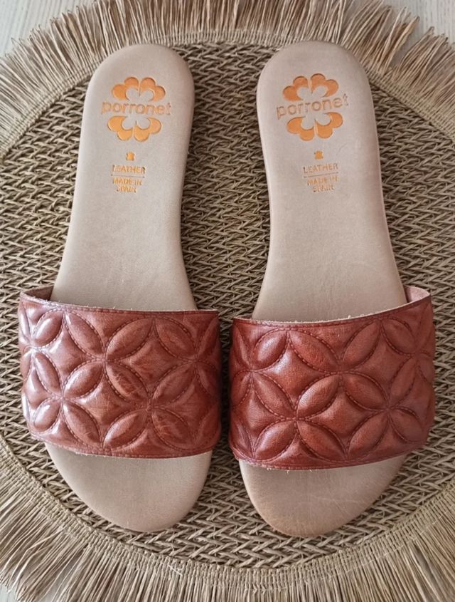 Chanclas Porronet Marrón. LEE DESCRIPCIÓN