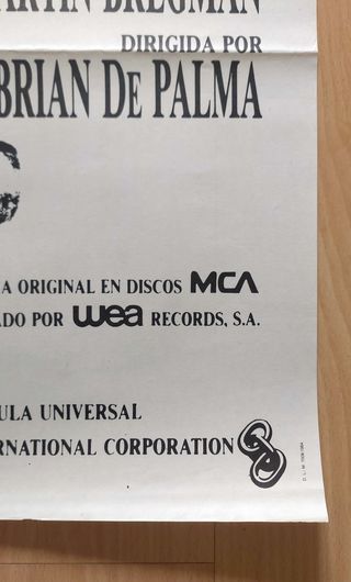 Cartel cine poster El precio del poder (1983)