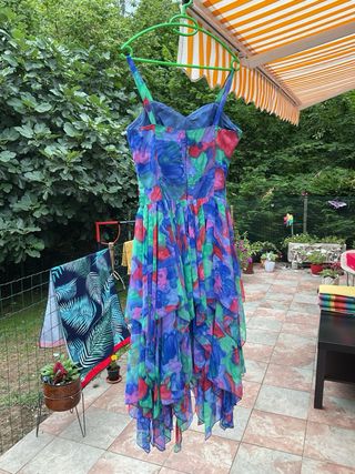 Vestido fiesta multicolor talla 38-40