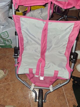 Silla gemelar juguete para muñecas