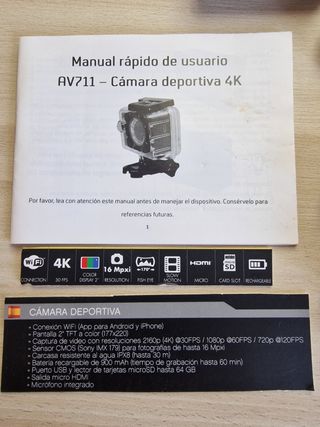 Cámara deportiva Avenzo AV711 4K
