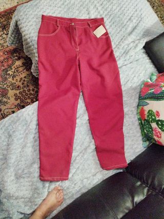 Pantalón Rojo Mujer T46 Verano