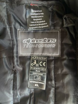 Chaqueta moto Alpinestars negra