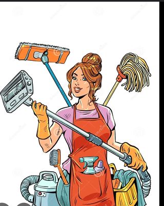 limpieza de apartamentos, planchado de ropa, etc.