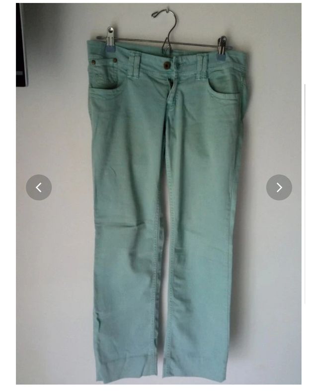 Vaqueros rectos Pull & Bear - Verde azulado