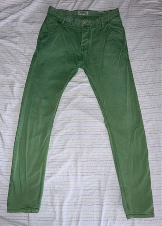 Vaqueros Scotch&Soda verde claro talla 32/34