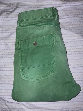 Vaqueros Scotch&Soda verde claro talla 32/34