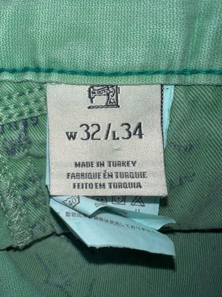 Vaqueros Scotch&Soda verde claro talla 32/34