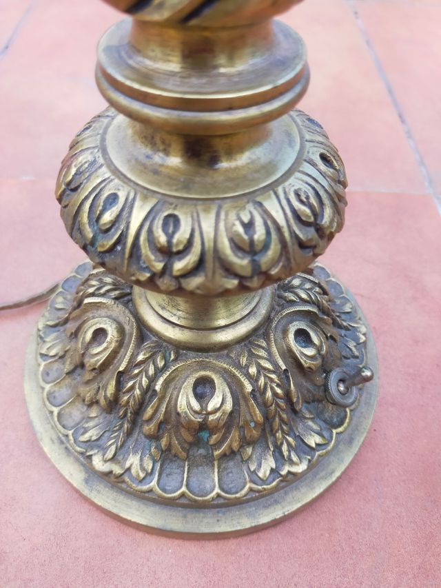 Lampara bronce antigua