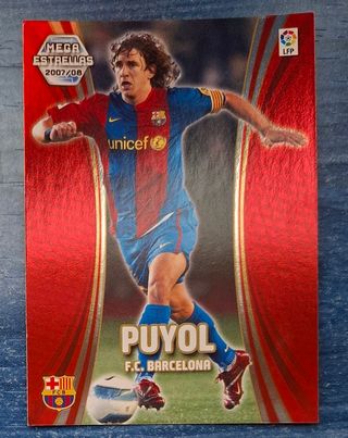 Cromo Puyol FC Barcelona 2007-08 Megaestrella