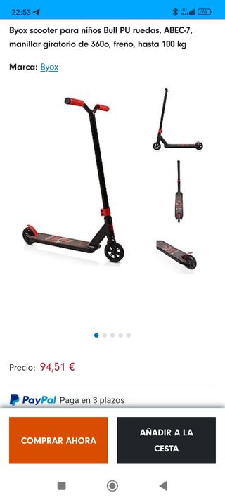 Patinete Byox Bull Stunt Scooter