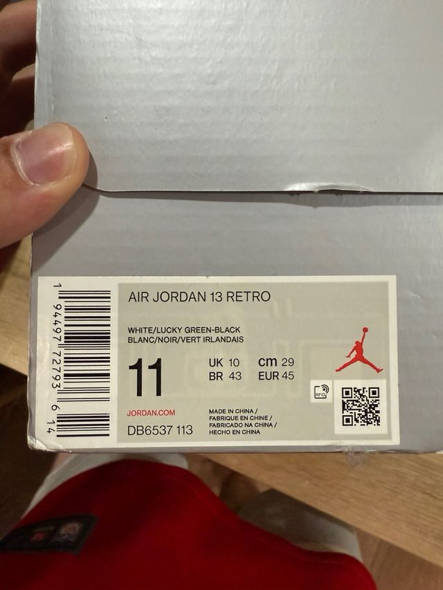 Zapatillas Jordan 13 Lucky Green