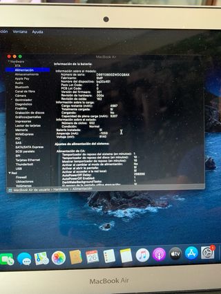 MacBook Air 2017 256GB-8GB Ideal Estudiantes 