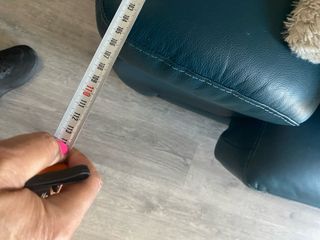 Sofá piel turquesa relax