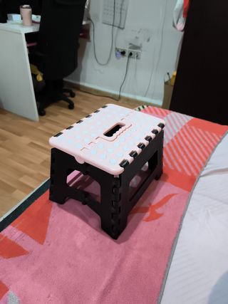 Taburete Plegable Rosa