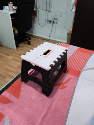 Taburete Plegable Rosa