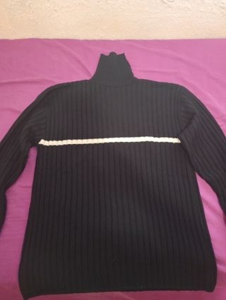Jersei cuello alto negro