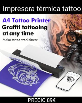 Impresora térmica tatuajes A4, impresion sin tinta