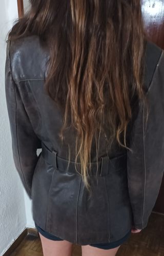 Chaqueta aviador piel marrón AVIATRIX