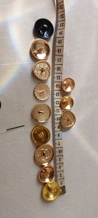 12 Bottoni Chanel Oro Rosa