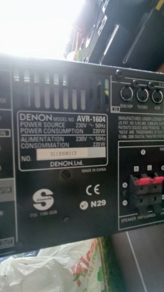 Denon AVR-1604 - Amplificador Home Cinema