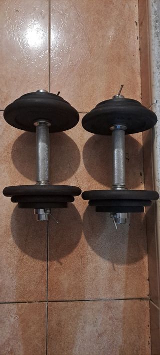 PESAS 2 MANCUERNAS DE 18KG (9KG+9KG)