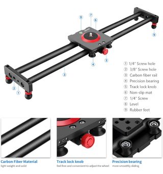 Neewer Slider Dolly - Carrello scorrevole