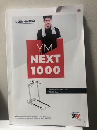 Cinta de andar plegable, medidas 103x42 cm