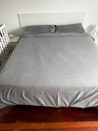 funda nordica y almohada bambú gris zara home