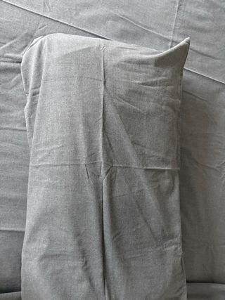 funda nordica y almohada bambú gris zara home