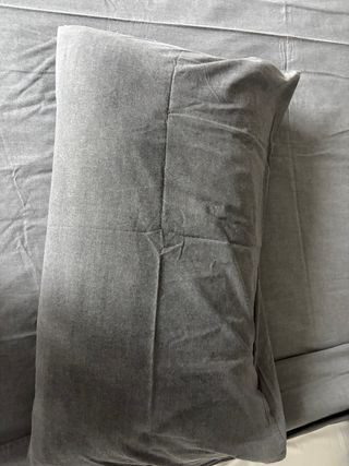 funda nordica y almohada bambú gris zara home