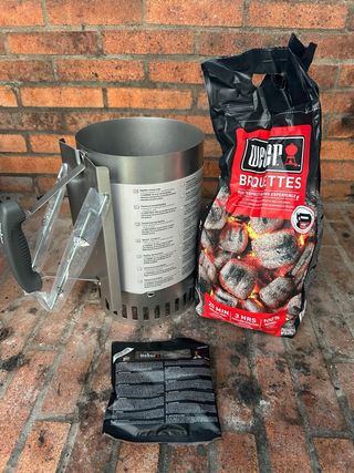 Chimenea encendido carbón