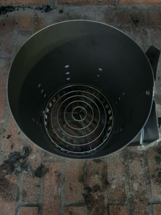 Chimenea encendido carbón